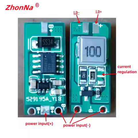 Laser Diode Drive Circuit Board Lamp Driver PCB DC 5.8-12V Power Input For 450nm 520nm 638nm 808nm 9