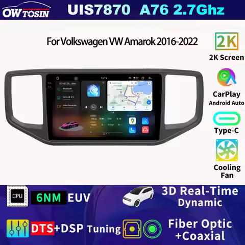 FYT7870 Android Car Radio Multimedia Video Player For Volkswagen VW Amarok 2016-2022 GPS Navigation 