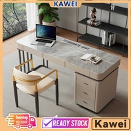 SG Office Desk L-shaped Study Desk Rock Slab Desk Ergonomic Computer Desk
