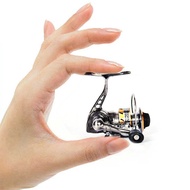 PROMO Reel Pancing Mini MN100 Spinning Fishing Reel 4.3:1 12+1 Ball Bearing Real Pancing Full Metal