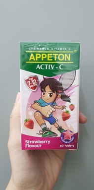 APPETON ACTIV-C TAB STRAWBERRY 60S (FOR 7-12YEARS)