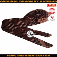 Udeng Batik Bali Tulis Setengah Jadi - Ikat Kepala Bali - Topi Bali - Blangkon Bali