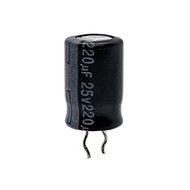 5PCS 220uF25V Electrolytic capacitor 220uF 25V size:8*12mm 25V220uF capacitor 25V 220uF