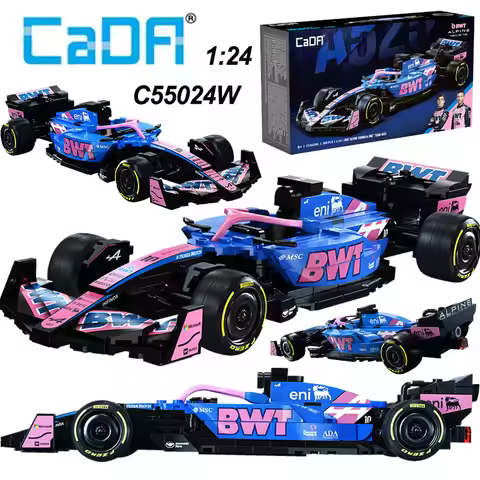 Cada 2025 Alpine F1 A525 F1 Racing Car Number 43 Sports Car Building Blocks City Car Bricks Toys Hol