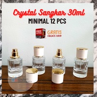 Crystal Cage Perfume Bottle 30ML Swivel Thread - Empty CRYSTAL Cage Perfume Bottle - 30ML Glass Perf