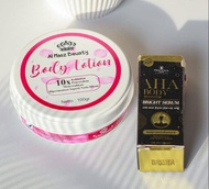 READY BODY LOTION MIX SERUM AHA 100ml /HB PENCERAH BADAN/DOSTING PEMUTIH PERMANEN ORI THAILAND AMAN 