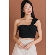 *RESTOCKED* Lucia Padded Bustier Toga Top (Black)