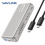 WAVLINK 40Gbps PCIe NVMe SSD Enclosure, USB4 External Hard Drive Enclosure, for 2230/2242/2260/2280 