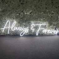 【A Creative】 Always Forever Neon Led Sign Room Decoration Marriage Wedding Boda Romantic Letter Wall