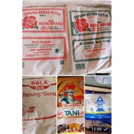 Rice Flour &amp; Glutinous Rose Brand/Sago Tani/Blue Triangle/Rice Ball Flour ---&gt; @500gr