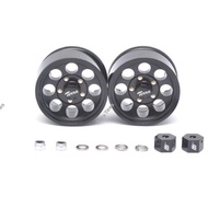 Boom Racing 1.55 Terra Classic 8-Hole Alu. Beadlock Wheels Black 2 Pcs