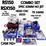 COMBO RS150 RSX150 COMBO SET SPEC 63MM CNC HEAD 20/23