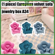 QQ* Jewelry Organizers with Various Compartments Sofa Shape Earring Display Box