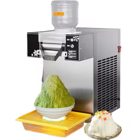 Commercial Air Cooling Snow Ice Maker Shaver Maker Europe Snowflake Ice Maker Korea Bingsu Machine S
