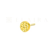 Junipurr Jewelry 14k Gold Hammered Disk