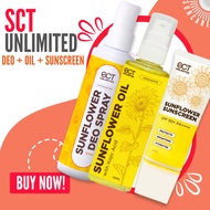 SCT Unlimited Sunflower Deo Spray 60ml 120ml Underarm Brightening Whitening Anti Odor Smooth Deo Mis