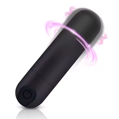 Small Bullet Vibrator for Women Waterproof Clit Vibrator with Full Silicone Vibrating Finger Massage