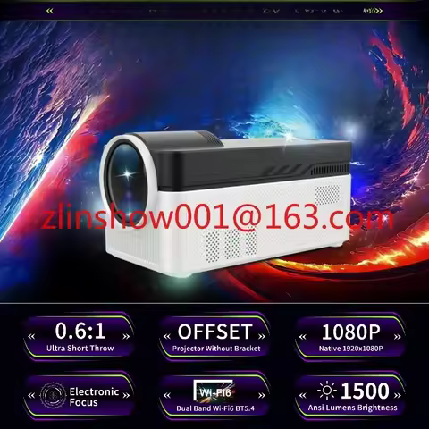 450 Pro 2025 New HY450 Smart Portable Projector 1080P LED Projector Android 11 WiFi 1500 Lumens 4K V