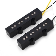 Open Alnico 5 Jazz JB Bass Pickup Neck or Bridge Pickup Braided Cloth Cable for 4 String Bass Parts