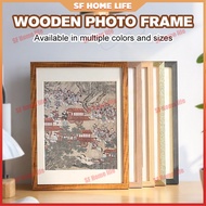 Wooden Photo Frame 4R 5R 6R 8R A3 A4 Poster Frame Puzzle Photo Frame Outer Frame Custom Puzzle