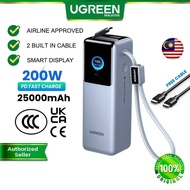 【3C Certification】UGREEN 200W Max 25000mAh 20000mAh Laptop Power Bank Super Fast Charging PD3.1 Comp