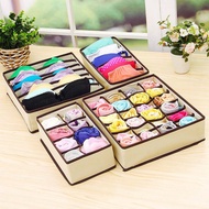 Foldable Underwear Socks Bra Cloth Compartment Storage Box Organizer Panties Drawer Wardrobe Lingerie Tudung Storage Box