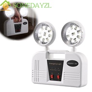 SOMEDAYMX Double Head Emergency Exit Light, LED IP30 Fire Emergency Evacuation Wall Lamp, Evacuation