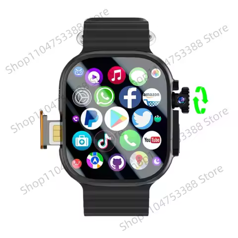 2025 New DW100 Smart Watch S10 Ultra 3 Android 10.0 180° Rotary Blood Pressure Camera GPS WIFI 2.29 