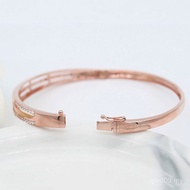 Xingfu Plated 585 Olympic Bracelet Color Gold Exquisite Russian Zircon Bracelet Rose Gold Women's Pu