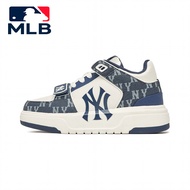 MLB สายตายาวตามอายุ New York Yankees Zhongbang รองเท้าผ้าใบรองเท้าเพิ่มความสูงสำหรับผู้ชายและผู้หญิง-3ASXCDN3N-น้ำเงิน