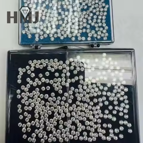 Lab Grown Diamond Melee DEF VS-VVS Round Brilliant Cut Loose Stones HPHT CVD for Jewelry Making Top