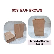 Brown Sauce Bag Brown Sauce Paper Bag Bread Paper Bag [Contents 100 Sheets]