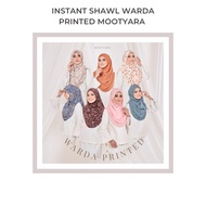 Warda Klasik Printed MOOTYARA Instant Shawl Ironless Labuh Menutup Dada Instant Sarung Bercorak Bubble Chiffon