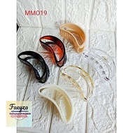 6 pcs contemporary oval salon hair clips