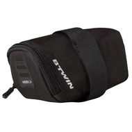 HITAM Decathlon Btwin Bicycle Bag Saddle 300 Black - 8347394