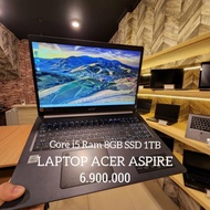 LAPTOP ACER ASPIRE CORE I5 RAM 8GB SSD 1TB BEKAS SECOND