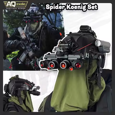 AQzxdc Tactical Ghost Spider Koenig Set - Cos Helmet Cod 19 Service Exhibition Equipment Helmet Mask