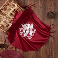 【35-150kg】现货 热卖性感单件上衣肚兜大码300斤内衣女成人中式印花家居服露背式睡衣Hot selling hot spot sexy single piece top, bellyband,