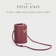 ToccoToscano | IDUNA 10MM ADJUSTABLE BAG STRAP สายหนังกระเป๋า (Cream Cobalt Forest Taupe Black Wine)