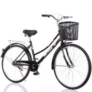 AENXRD จักรยานแม่บ้าน จักรยาน 24นิ้ว จักรยานผู้ใหญ่ แม่บ้าน ญี่ปุ่น เบาะนั่งสบายพร้อมตะกร้า  จักรยานสไตล์วินเทจ
