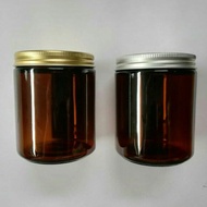 (12pcs) 270ml - Amber Glass Jar + Aluminium Cap