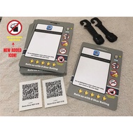 Ehailing QR code MySejahtera with Rider Sign / E hailing Car & GRAB CAR