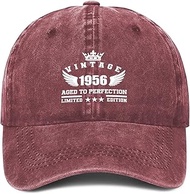 Baseball Hat 1956 Birthday Gifts for Men Women, Personalized 70th Birthday Ideas Gift, Parents Vinta
