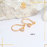 GENUINE GOLD CHILDREN'S EARRINGS 300 GRADE 6KARAT AND 375/8KARAT ATK CODE 7 SIMPLE DAISY MODELS FOR 