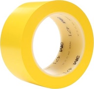 3M Vinyl Tape 471, 2 in x 36 yd, Yellow, 1 Roll, Yellow Floor Tape, Paint Alternative for Floor Mark
