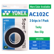 Y0NEX AC102C Badminton Racket Grip PU Overgrips