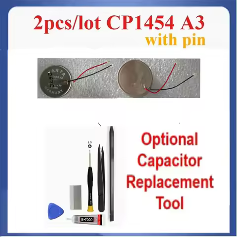 2pcs CP1454 A3 1454 A3 Capacitor Battery for SoundSport Free Earphone,GALAXY Buds PLUS Earphone,Gear