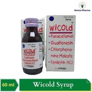 Wicold Sirup 60ml-Obat Demam, Sakit Kepala, Pilek, Bersin, Batuk