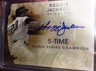 [J.K 收藏館 ] MLB  洋基名人堂五屆世界大賽冠軍 Reggie Jackson親筆簽名球員卡！