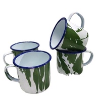 Blirik Enamel Mug Glass 7cm Vintage Vintage Cup 6 pcs 1/ 2 dozen 7 cm enamel blirik Mug/ Vintage bli